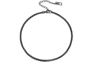 PROSTEEL Cavigliera a Catena Regolabile Set Impilabili Estetica Tricolore Cavigliera Donna Minimalismo Vacanze al Mare