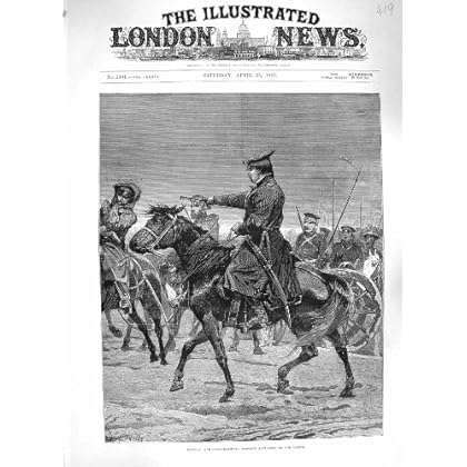 SOLDATS 1885 de MARCHE d'ARTILLERIE de COSAQUE de GUERRE de la RUSSIE [Cuisine et Maison]