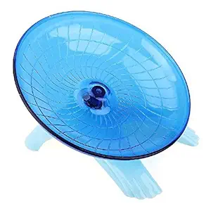 Sage Square 18cm Jumbo Silent Running Cum Jogging Cum Exercise Wheel for Hamster/Dwarf/Mice/Gerbil/Mouse - Color (Blue)