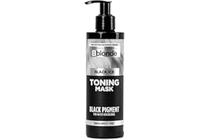 Jerome Russell Bblonde Black Ice Toning Conditioning Mask | Cool Icy Toner Mask for Light Blonde Hair | Sulphate-Free, Nourishing Formula with Intense Black Pigments for Neutralising Brassiness