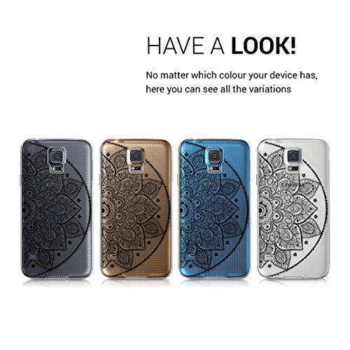 kwmobile Funda para Samsung Galaxy S5 S5 Neo - Carcasa de TPU para m vil y dise o de Medio Mandala en Negro Transparente reviews kwmobile Funda para Samsung Galaxy S5 S5 Neo - Carcasa de TPU para m vil y dise o de Medio Mandala en Negro Transparente