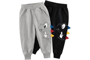 Lengender Pantaloni Ragazzo Bambini Jogging Cotone Sportivo Cartoon Dinosauro