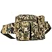 Nylon Camo Waist Pack Bag Fanny Packs Waterproof Hip Belt Bag Pouch for Hiking Climbing Outdoor Bumbag - jungle digital camo RS.830.00