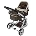 TecTake 3 in 1 Pushchair stroller combi stroller buggy baby jogger travel buggy kid's stroller -different colours- (Brown)