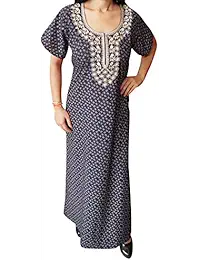 Indiatrendzs Women's Cotton Nighty Printed Sleepwear Nightgowns (Chest 40)