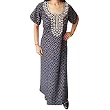 Indiatrendzs Women's Cotton Nighty Printed Sleepwear Nightgowns (Chest 40)