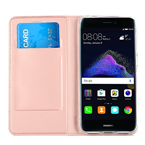LG K8 2017 Hülle, IVSO Hohe Qualität Advanced Shock Absorption Technology Case Folio Tasche Cover für LG Mobile K8 (2017) Smartphone (5.0 Inch IPS Screen, 8GB Storage, Android 7.0) Smartphone (Für LG Mobile K8 (2017), Rose Gold) - 4