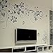 Fairy Season Wall Art Sticker Black Vines Butterfly Wall Decal for Living Room Bedroom Kitchen