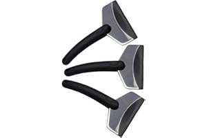 NAUXIU Raschietto per Il Ghiaccio,spatola Ghiaccio Auto,Raschietto per Il Ghiaccio con Antiscivolo,Pala da Neve Invernale,Utilizzato per Raschietto per Il Ghiaccio per Auto,Parabrezza (C)