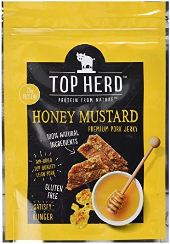 Top Herd Honey Mustard Pork Jerky 70 g (Pack of 8)