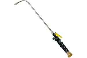 VANPET Watering Wand For Hanging Baskets, Garden Hose Sprayer With Adjustable Nozzle, Car Pet Window Cleaning Tool, Great For Watering Seedbeds, Hanging Plants, Deck Plants. (Upgrade 90-degree curved nozzle)