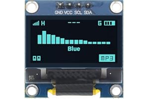 iHaospace 0.96" Inch White I2c IIC Serial Oled LCD LED Module 12864 128X64 for Arduino Display Raspberry PI 51 Msp420 Stim32 SCR (1x OLED Display)
