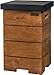 Produktbild Happy Cocooning Feuertisch Travolo Teak Beistelltisch für Gasflasche, Farbe:Schwarz