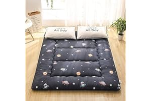 UE-MAOLU Japanese Futon Matrimoniale-Materasso da Pavimento, Futon Pieghevole Giapponese Materasso Pavimento Pieghevole tatame Tatami Materasso da Campeggio Portatile (Color : A, Size : 180X200cm)