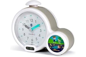 PABOBO Sveglia educativa analogica e digitale giorno-notte per bambini Clock +5 anni - Grigio