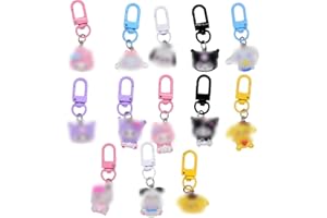Tomicy Portachiavi Anime, 14 Pezzi Porta Chiavi Kawaii, Decorazione Accessori Cartoon per Chiavi, Mini Bambola Carina Portachiavi, Cute Keychains Come Regalo di Compleanno per Ragazze