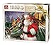 Produktbild King 5684 Puzzle Weihnachtsmann Zug 1000 Teile, 68 x 49 cm