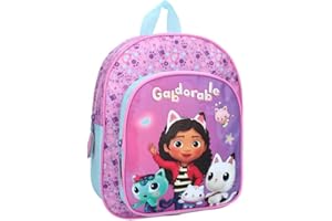mybagstory Plecak dla dziewczynki Gabby i magicznego domu - Dziecko - Szkoła - Przedszkole - Przedszkole - Żłobek - Dziewczynka - Rozmiar 30 cm - Regulowane ramiączka - Pomysł na prezent, Gabby -