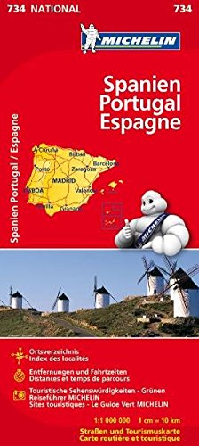 Download Michelin Spanien / Portugal: Straßen- und Tourismuskarte (MICHELIN Nationalkarten, Band 734)