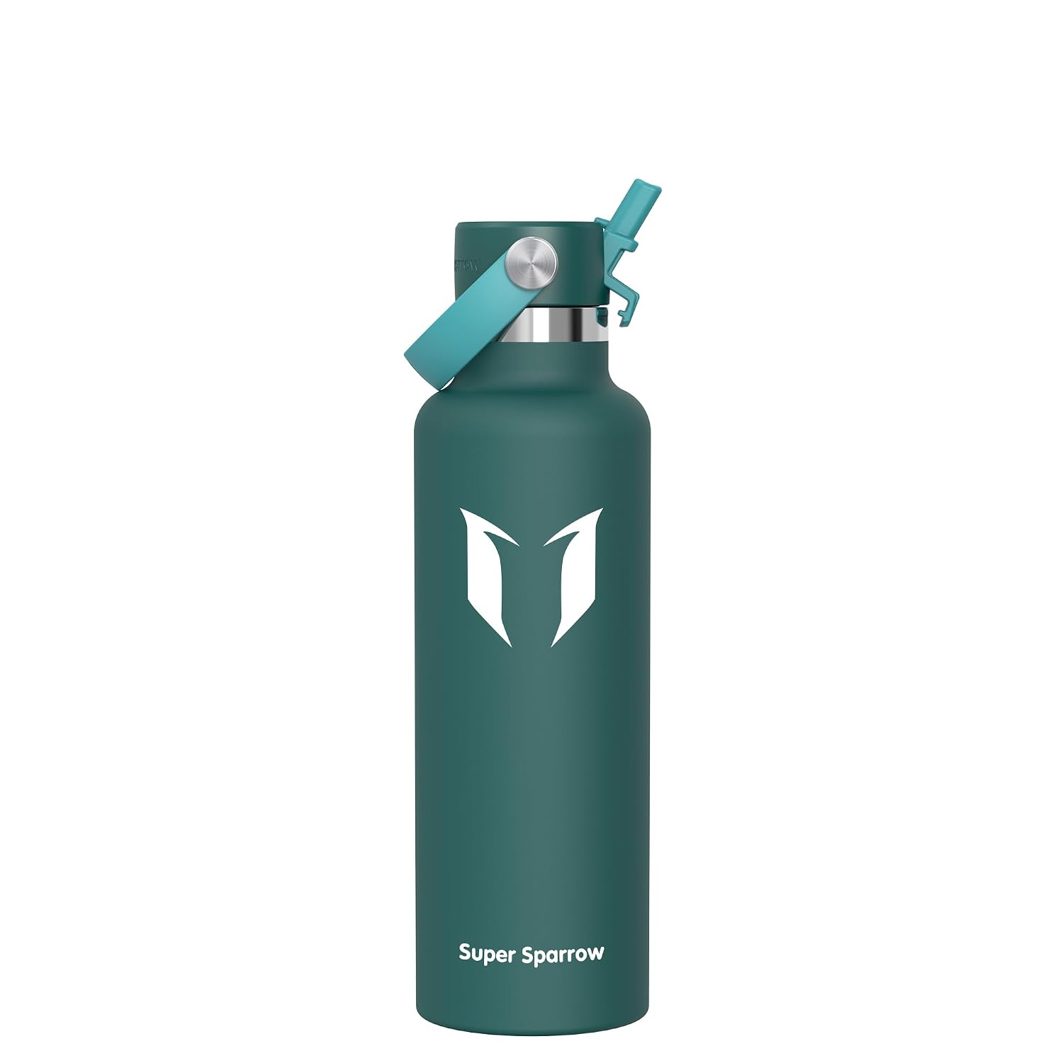 Sparrow Borraccia Termica 500ml/750ml/1L/1.2L FlipFlow Bottiglia Cannuccia | Acciaio Inox Borracce Termiche, Antiperdita, Calda, Fredda, Senza BPA, Lavastoviglie, Palestra, Scuola, Fitness, Gym, Viaggio