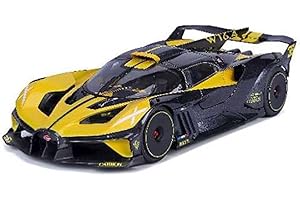 MAISTO - Bugatti Bolide - Reprodukcja pojazdu w skali 1/18 - Żółty - Zabawka dla dzieci do kolekcjonowania od 14 lat - M32911Y
