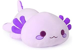 shownicer Plüschtier Axolotl Stofftier Kawaii Salamander Plüsch, Axolotl Kuscheltier Plüschkissen Spielzeug, Wurfkissen, Katze Plüsch Kissen, Schmusetier Geschenk Gefüllt für Kinder Mädchen Jungen