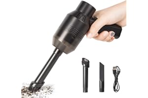 POYET Aspirapolvere Portatile, Mini Aspirapolvere, Aspirabriciole Senza Fili, Aspirapolvere Senza Fili Piccolo,USB Ricaricabile per Pulire Computer,Casa,Casa per Animali Domestici e Macchina
