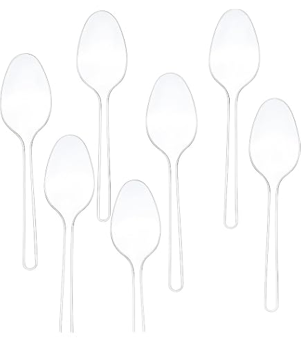 200 Cuillères En Plastique Réutilisables Transparentes – Pour Fêtes, Anniversaires, Mariages Cuillères 14.7x3.2 Cm 200 Cuillères En Plastique Réutilisables Transparentes – Pour Fêtes, Anniversaires, Mariages Cuillères 14.7x3.2 Cm