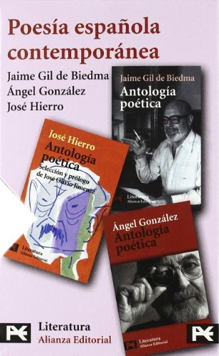 Poesia contemporanea / Contemporary Poetry: Jose Hierro/ Jaime Gil De Biedma/ Angel Gonzalez livre
