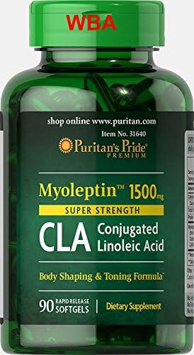PURITAN'S PRIDE SUPER STRENGTH MYO-LEPTIN CLA 1500 MG 90 SOFTGELS FAST DISPATCH (640)