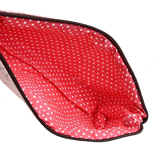 Blume Bleistift Federtasche Federmäppchen Kosmetik Make-up Tool Bag Aufbewahrungstasche Geldbeutel Beutel (Blau) - 2
