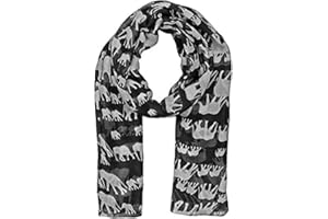 CALVIN KLEIN ck collection ltd BEAUTIFUL ELEPHANT PRINT LADIES LARGE SCARF SHAWL WRAP