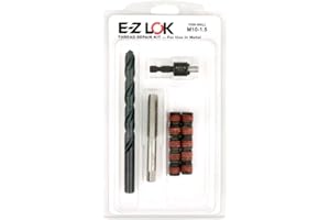 E-Z LOK EZ-310-M10 Threaded Inserts for Metal; M10-1.5 Installation Kit, Steel, Black Oxide
