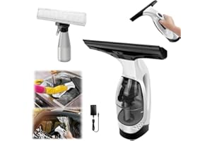 AUTOFATHER Rechargeable Window Vac,3 in 1 Cordless Window Vacuum Cleaner, Portable Window Cleaning Tool,Electric Squeegee for Cleaning Windows, Screens,Glass, Mirror,Ceramic Tiles