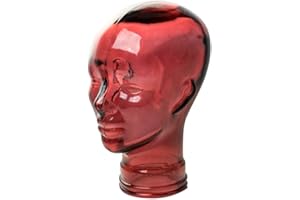 AMP3 Luxury Glass Head Headphones Stand Colour RED