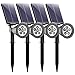 Produktbild Mpow 4 Stücke LED Solar Solarleuchten, Outdoor Wandleuchte, 6 LED Helle Garten-Licht, 2 Beleuchtungsmodi, Wasserdicht, 90 Grad Winkelverstellbar, Sicherheitsbeleuchtung, Großes Außenlicht für Garten, Hof, Garage, Wand, Pathway und Patio