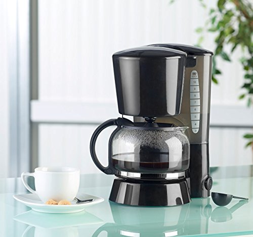 PEARL Kaffeemaschine KF-115 mit Mehrweg-Filter, 680 W, für 10 Tassen - 2