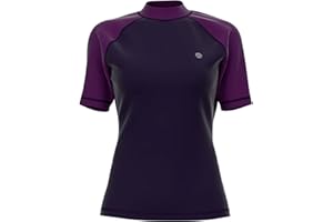 GENERIC HDTIYUYP UV Shirt Damen Mädchen - Wasser Schwimmen Tshirt Rashguard Frauen Badeshirt Surf Shirt Schnelltrocknende Strand Shirt Wet Top