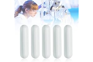 WENRERO 5 Stück Magnet Rühr Mischer Mischer Rühren Bar C7 x 3mm PTFE Magnetrührstäbchen Set Magnetrührer Magnetrührer Mischer Magnetrührfisch Rührstab Typ C Magnetic Stirrer Mixer Stir Bar für Labor