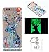 Produktbild Hülle Leuchtende Huawei P10 5.1 Zoll Silikon Etui Handy Hülle Weiche Transparente Luminous TPU Back Case Tasche Schale Leuchten In Der Nacht Für Huawei P10 5.1 Zoll + Schlüsselanhänger (P) (1)