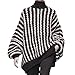 Produktbild Hanomes Damen pullover, Damenmode Striped Print Langarm Top Gestrickte Rollkragenpullover Bluse