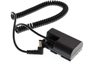 EONVIC DC LP-E6 Akku Adapter Power Spiralkabel für Canon 5D3 5D2 7D 60D