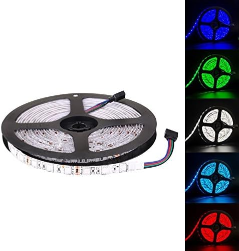 Flexible LED Strip Lights,RGB,300 Units SMD 5050 LEDs,Waterproof,12 Volt LED Light Strips, Pack of 16.4ft/5m (RGB)