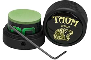 YEUEK TAOM Pool Kreidehalter Runde Form Praktisches Werkzeug Billard Zubehör Magnetische Mini Kreide Spitze Fall Container Runde Box Billard