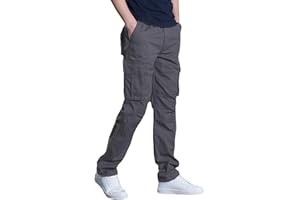 LBL LEADING THE BETTER LIFE LBL Pantalon de Travail Multipoches pour Hommes Été Coton Léger Respirant Multi Poches Cordon Ajustable Cheville Urbain Randonnée
