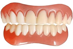 Cakunmik Perfect Smile Dentier Dentaire Denture Haut et Bas Prothèses Dentaires Provisoires pour Mâchoire supérieure et inférieure, Réparez Rapidement Vos Dents et Sourire