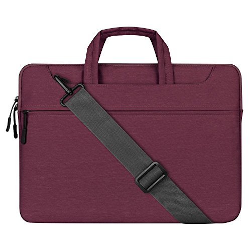 Cuitan 13-13.3 Zoll Notebooktasche für Apple MacBook / Acer / Asus Zenbook / Dell / Toshiba, Laptoptasche Laptophülle Handtasche Schultertasche Umhängetasche Sleeve für Notebook 13"-13.3" - Lila