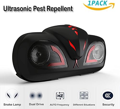 Ultrasonic Pest Repellent, BOLE Cat Ultrasonic Expelled for mice, cockroaches, fleas, bats and Other Insects Rodents(Black)