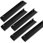 JNRFTY 5 Pieces Pulls for Kitchen Black Cabinet Handles, Modern Style Drawer Handles with Screws for Cabinets, Drawers, Shoe