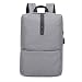 Produktbild PMWLKJ Rucksack Schule USB Laden Laptop Rucksack Männer Hochwertige Nylon Atmungsaktive Zurück Reiserucksack graues Gitter